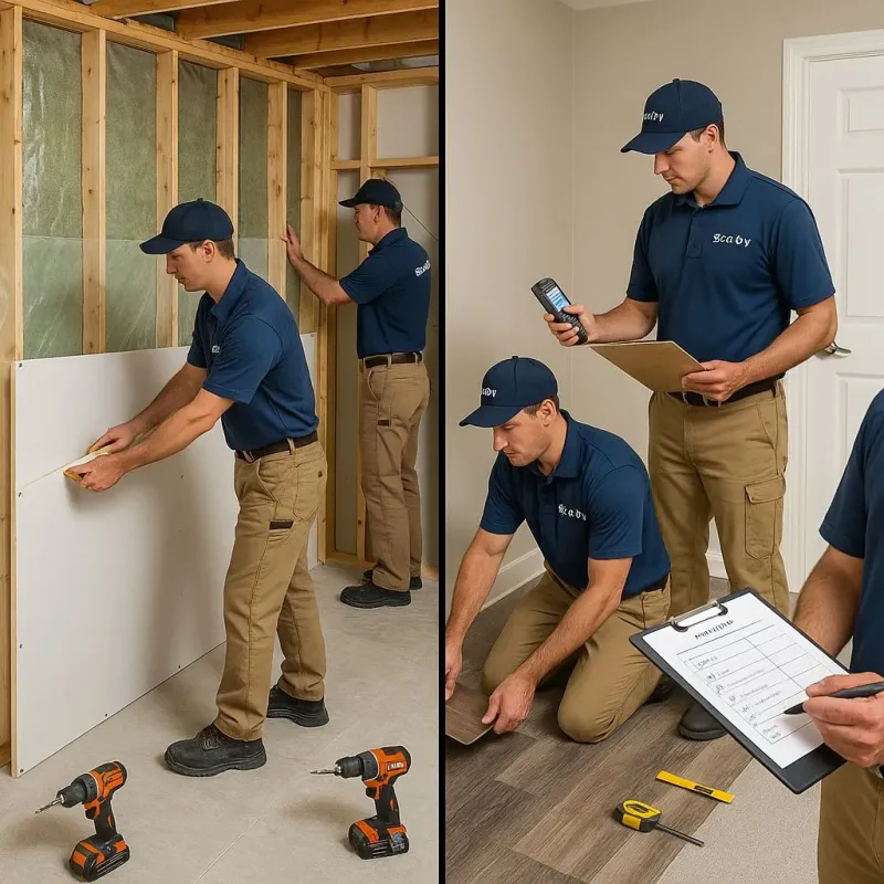 Repairs and Reconstruction process in Woxall, PA